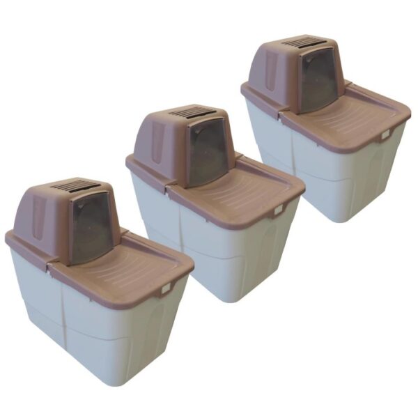 3er Sparpack Katzentoilette Katzenklo Sofia Close mit Einstieg von oben 3 x Beere (30,00 € pro 1 Stück)