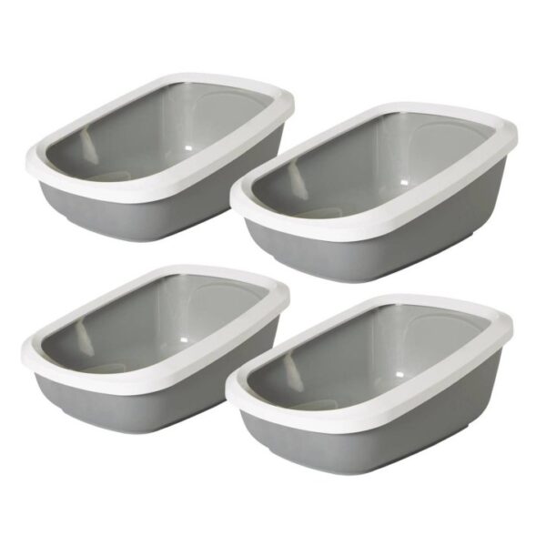 4er Sparpack Katzentoilette Katzenklo mit Rand ASEO JUMBO (22,50 € pro 1 Stück)