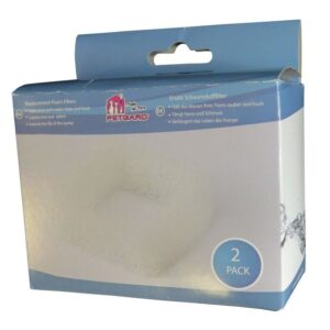 Ersatzfilter aus Schaumstoff für Trinkbrunnen ORB AURA und LOTUS AURA 2er Pack (2,99 € pro 1 Stück)