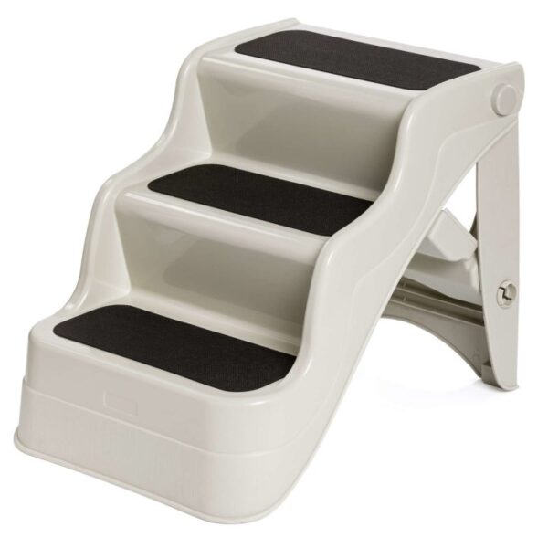 Hundetreppe Hunderampe Katzentreppe Haustiertreppe VENTURA beige 47 x 39 x 38 cm