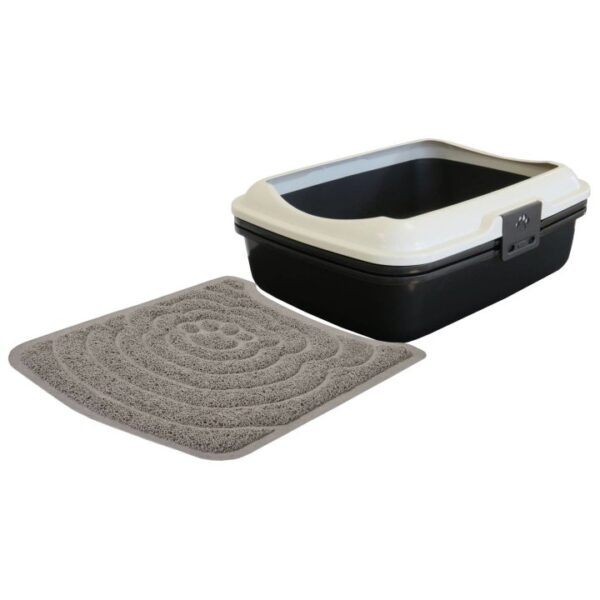 Sparpack Katzentoilette Katzenklo DENVER mit Rand und eingebautem Sieb inkl. Streumatte