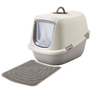 Sparpack Recycling Katzentoilette Katzenklo Haubentoilette Leo Happy Planet inkl. Vorlegematte