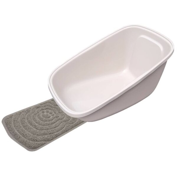 Sparpack XXXL Katzentoilette ASEO GIANT mit großer Vorlegematte