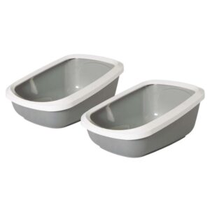 2er Sparpack Katzentoilette Katzenklo mit Rand ASEO JUMBO (24,99 € pro 1 Stück)