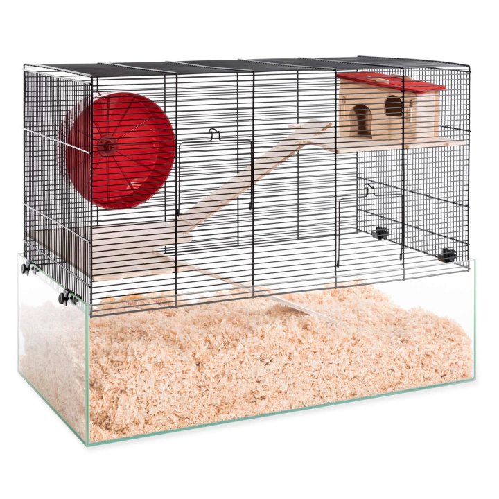 maeuse hamsterheim kleintierkaefig minnesota mit holzausstattung und laufrad 67 x 365 x 52 cm