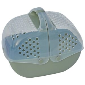 Transportbox für Kleintiere wie Meerschweinchen, Kaninchen usw. 36 x 25 x 29 cm Grün