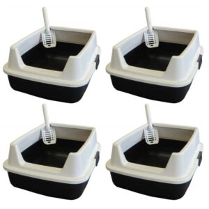 4er Sparpack Katzentoilette Katzenklo MARCELLO mit extra hohem Rand (15,00 € pro 1 Stück)