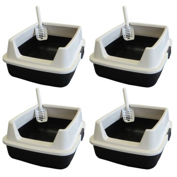 4er Sparpack Katzentoilette Katzenklo MARCELLO mit extra hohem Rand (15,00 € pro 1 Stück)