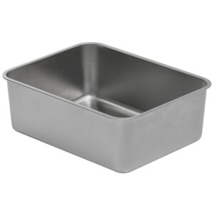 Edelstahlwanne Unterschale Kotwanne für Katzentoiletten Schalentoilette 44 x 34 x 15 cm