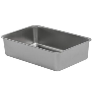 Edelstahlwanne Unterschale Kotwanne für Katzentoiletten Schalentoilette 60 x 40 x 15 cm