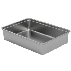 Edelstahlwanne Unterschale Kotwanne für Katzentoiletten Schalentoilette 70 x 50 x 15 cm