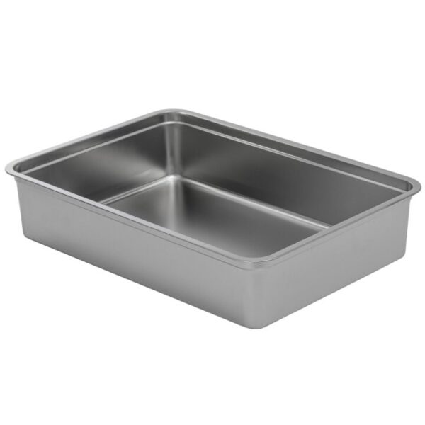Edelstahlwanne Unterschale Kotwanne für Katzentoiletten Schalentoilette 70 x 50 x 15 cm