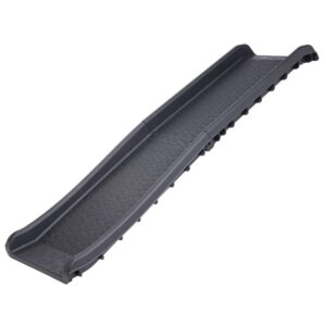 Klappbare Hunderampe Einstiegshilfe Hundetreppe schwarz 156 x 40 x 13 cm