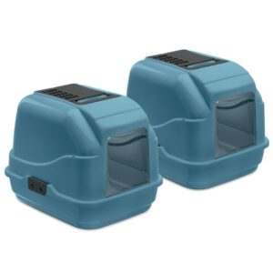 2er Sparpack Recycling Katzentoilette Katzenklo Easy Cat Blau 50 x 40 x 40 cm (17,49 € pro 1 Stück)