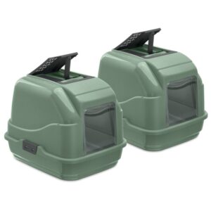 2er Sparpack Recycling Katzentoilette Katzenklo Easy Cat Grün 50 x 40 x 40 cm (17,49 € pro 1 Stück)