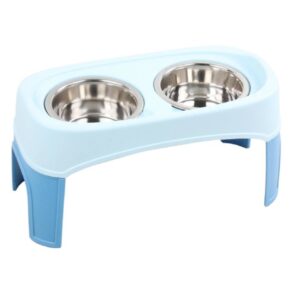 Futterstation Hundebar Fressanpf Futternapf inkl. Ederstahlnäpfen 2 x 750 ml