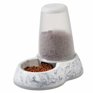 Tierschamanen in der heutigen modernen Medizin 7 Futterspender Futterstation Futternapf edler Marmor-Optik 3,0 Liter