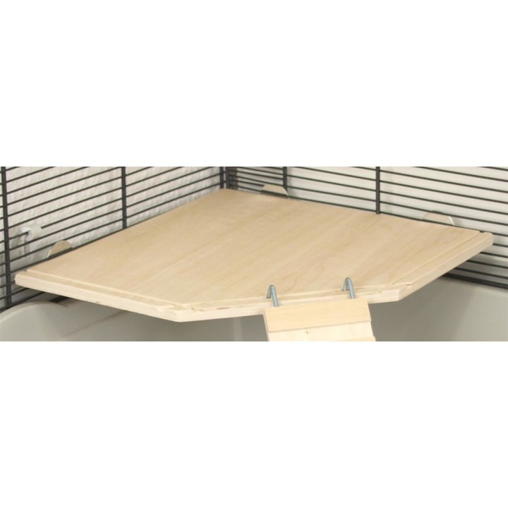 holz ecketage ecki sperrholz fuer nagerkaefige und nagervolieren 20 x 20 x 1 cm