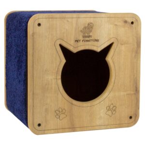 Tierschamanen in der heutigen modernen Medizin 4 Luxus Katzenhaus Katzenhöhle Katzenbett mit Kratzteppich 40 x 37 x 40 cm